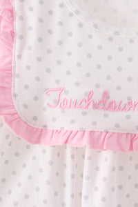 Football Applique Ruffle Shorts Set