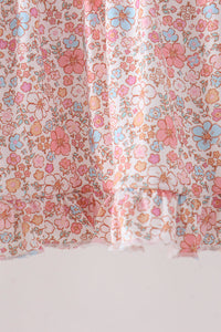 Pumpkin Floral Embroidery Bloomer Set