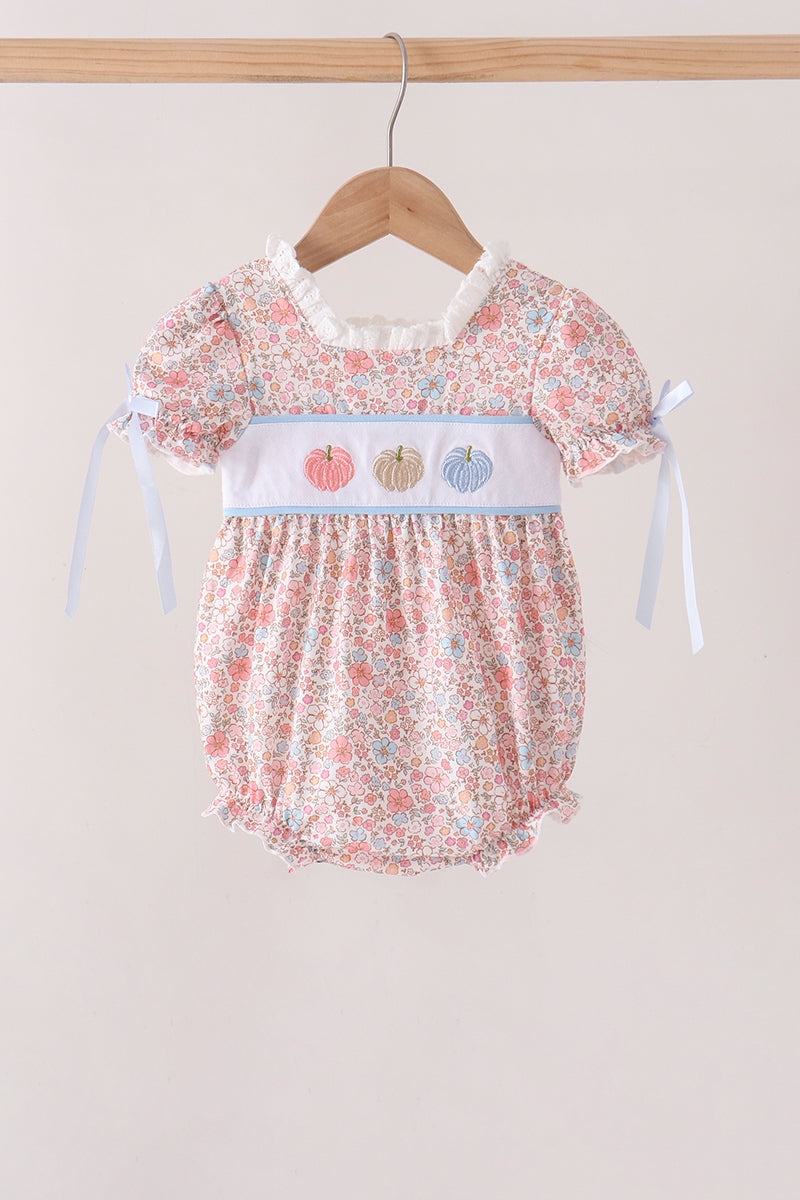 Pumpkin Floral Embroidery Bubble