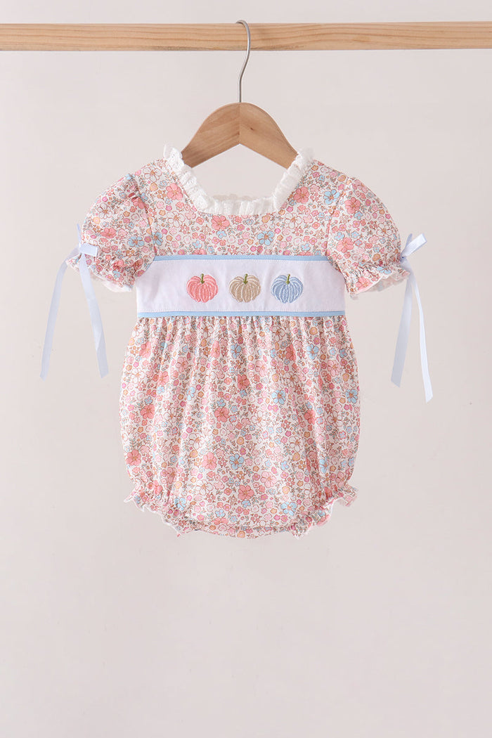 Pumpkin Floral Embroidery Bubble