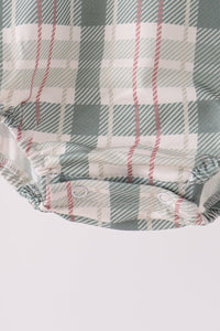 Pumpkin Embroidery Plaid Bubble