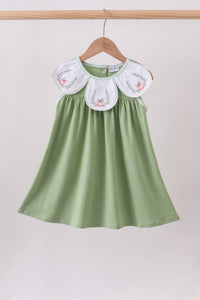 Pumpkin Embroidered Dress