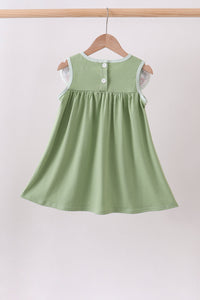 Pumpkin Embroidered Dress