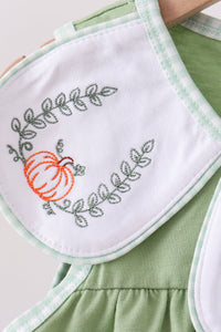 Pumpkin Embroidered Bloomer Set