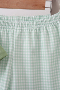 Pumpkin Embroidered Shorts Set