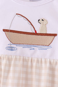 Puppy Fishing Embroidery Bubble