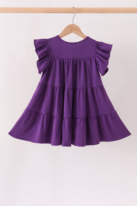 Ghost pumpkin sequin ruffle dress