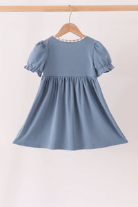 Turkey pumpkin embroidery dress