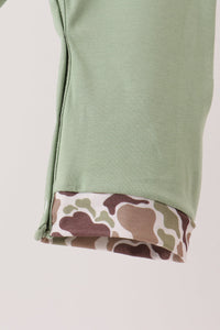 Camo Pumpkin Applique Romper