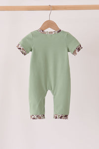 Camo Pumpkin Applique Romper