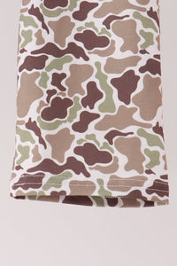 Camo Pumpkin Applique Pants Set