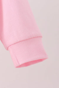 Football bow sequin bubble - Pink
