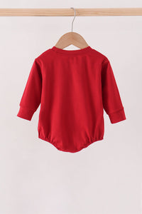 Football bow sequin bubble - Maroon