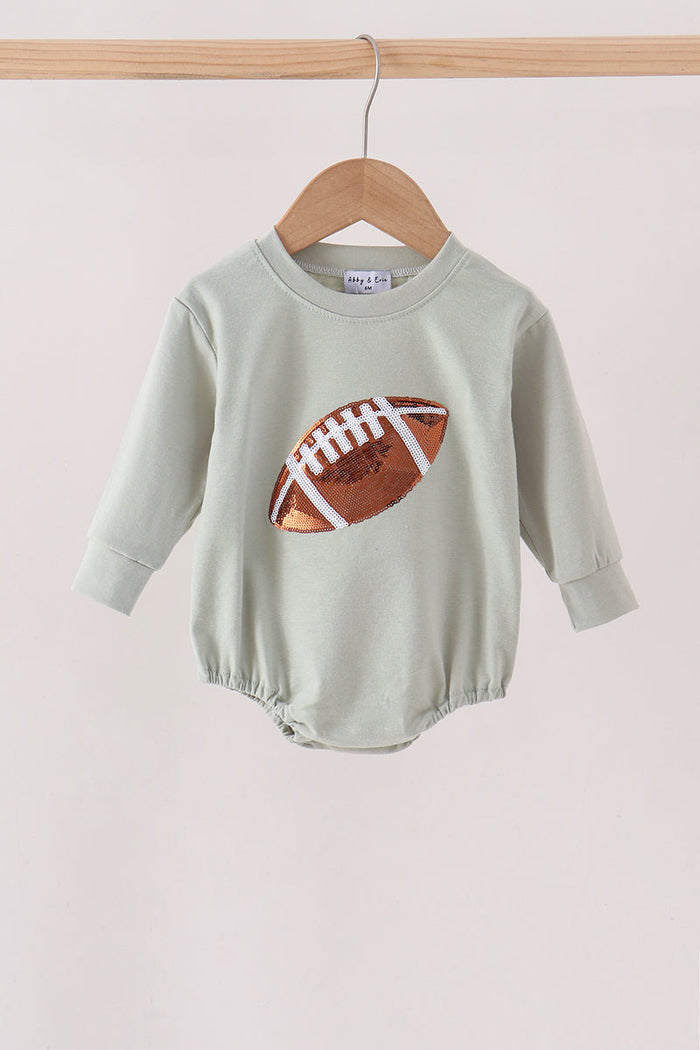 Football sequin bubble - Sage