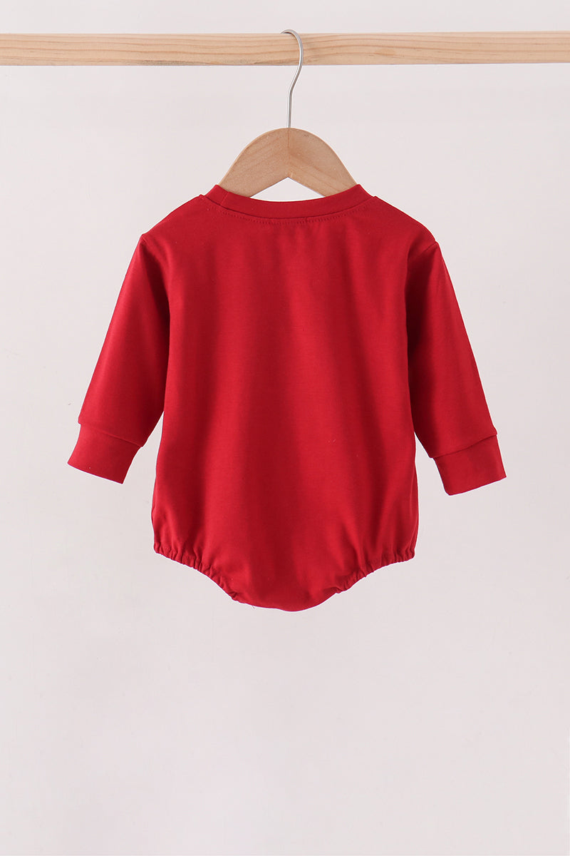 Football sequin bubble - Maroon