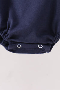 Football sequin bubble - Navy