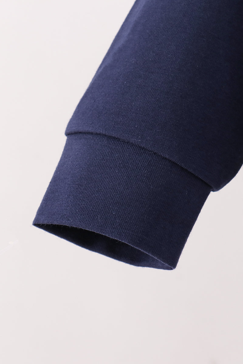 Football sequin bubble - Navy