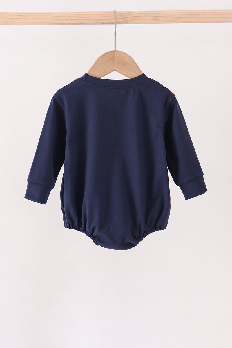 Football sequin bubble - Navy