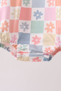 Daisy Checkerboard Hoodie Bubble