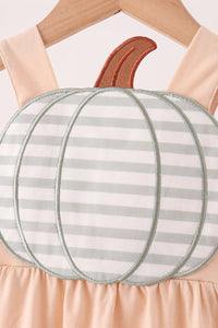 Pumpkin applique romper