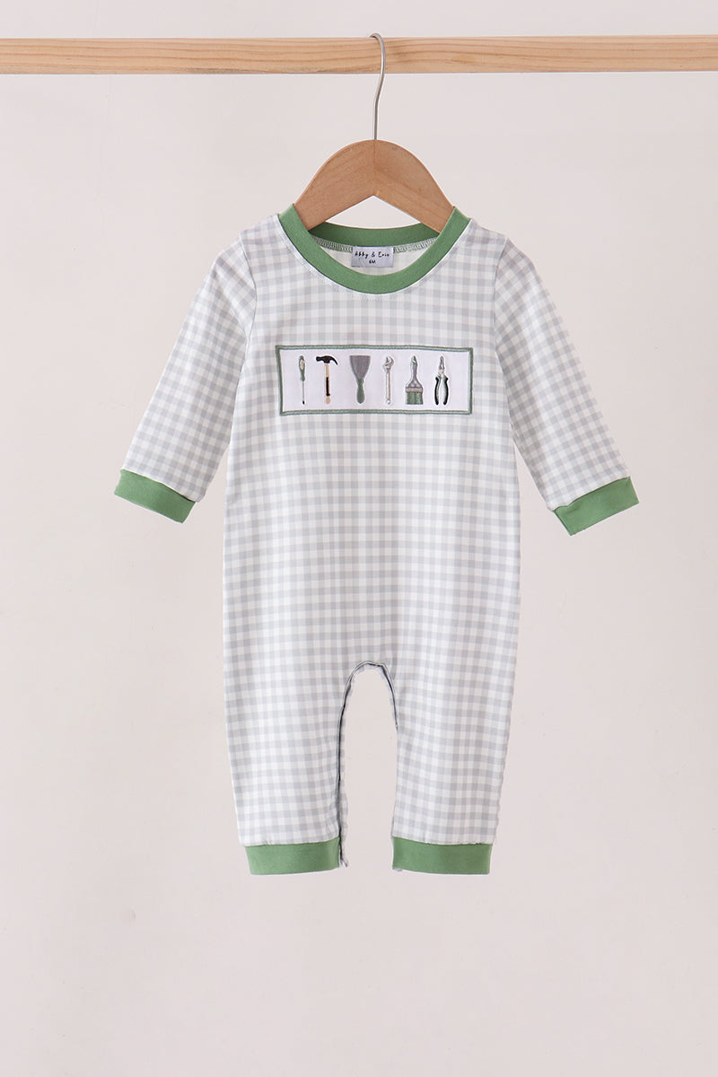 Tools embroidery romper