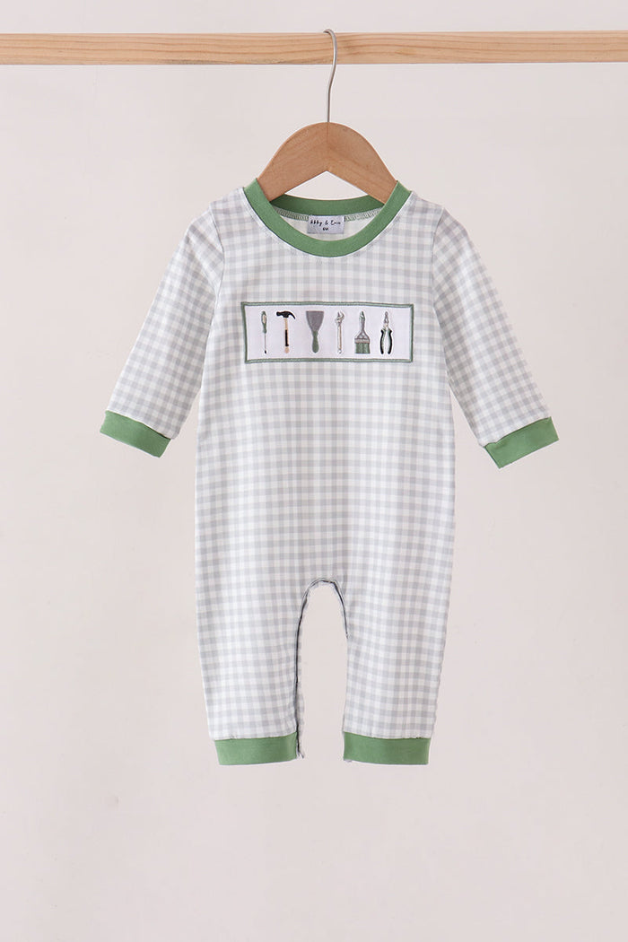 Tools embroidery romper