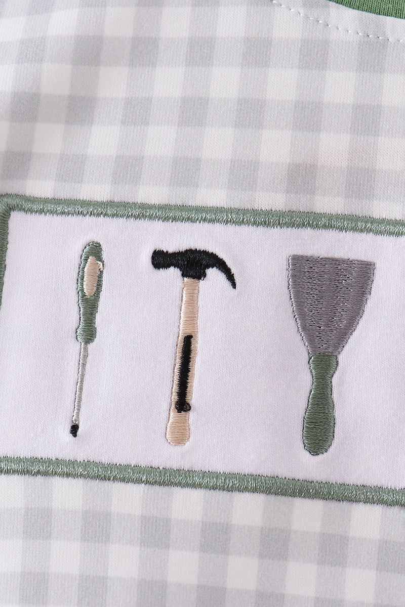 Tools embroidery romper