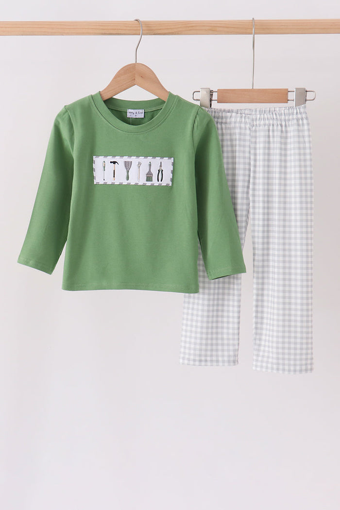 Tools embroidery pants set
