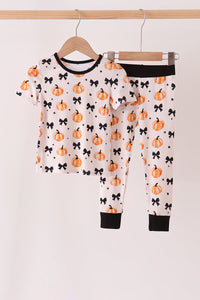 Pumpkin bamboo pajama set