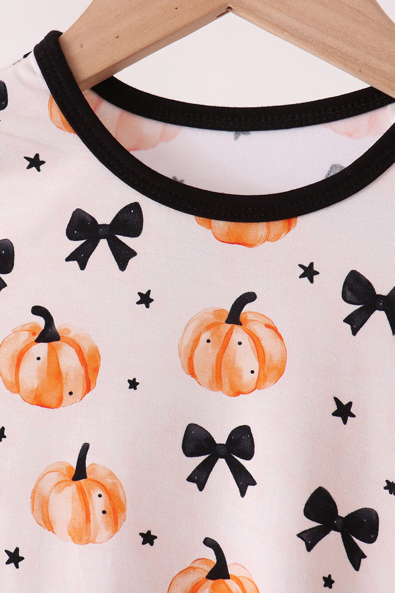 Pumpkin bamboo pajama set