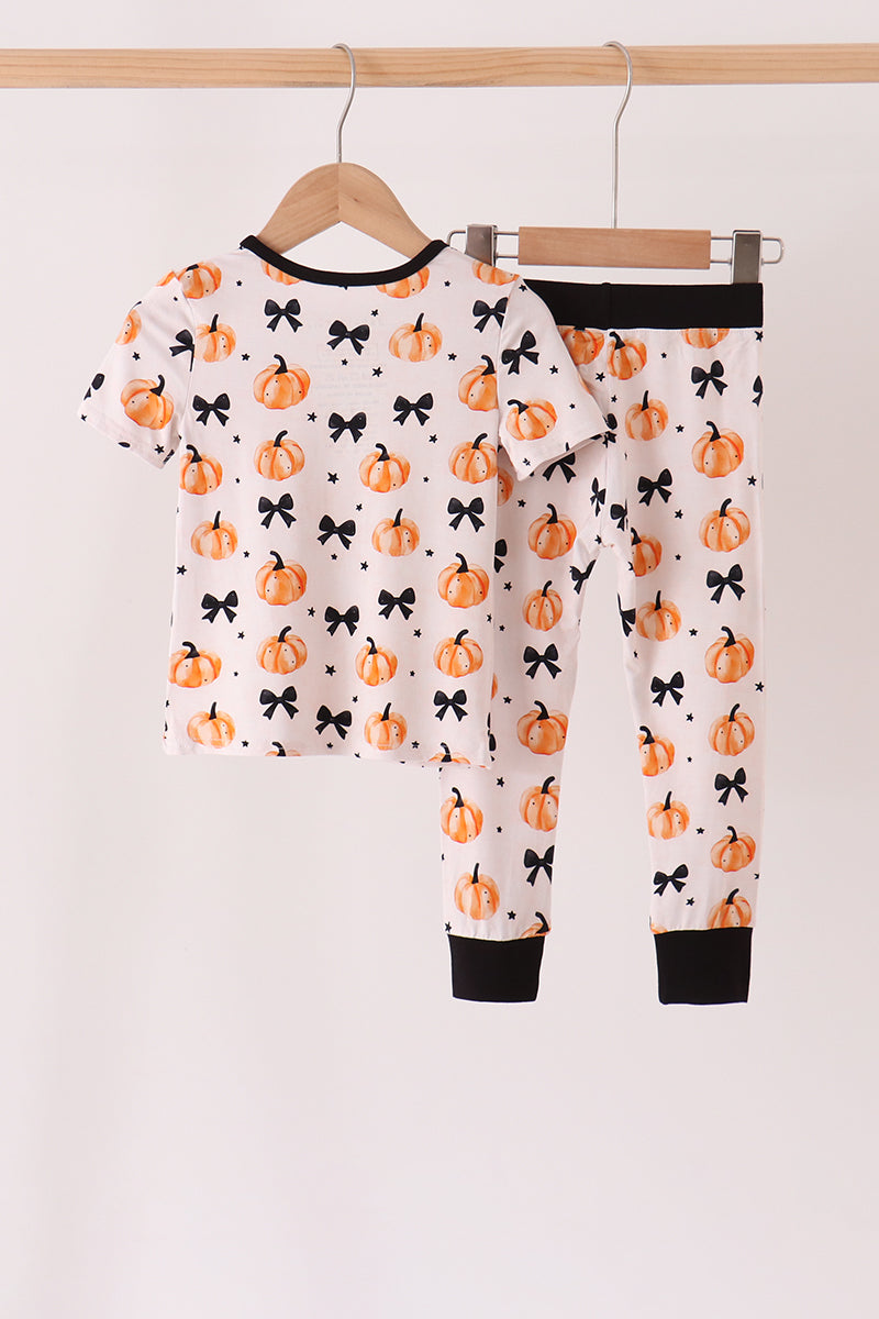 Pumpkin bamboo pajama set