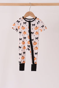 Pumpkin bamboo romper