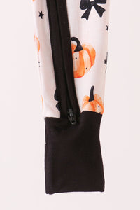 Pumpkin bamboo romper