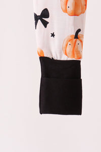 Pumpkin bamboo romper