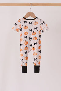 Pumpkin bamboo romper