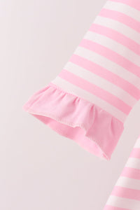 Football sequin stripe bloomer set
