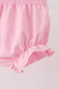 Football sequin stripe bloomer set