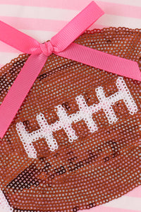 Football sequin stripe dress
