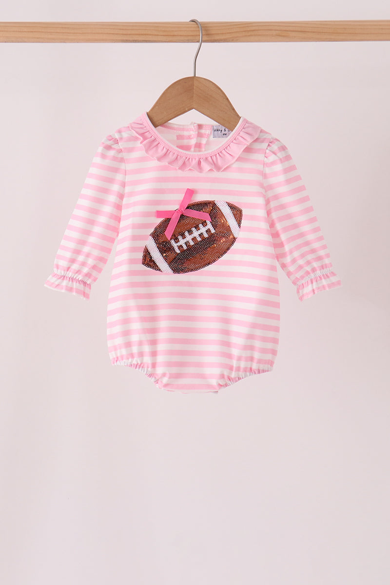 Football sequin stripe bubble
