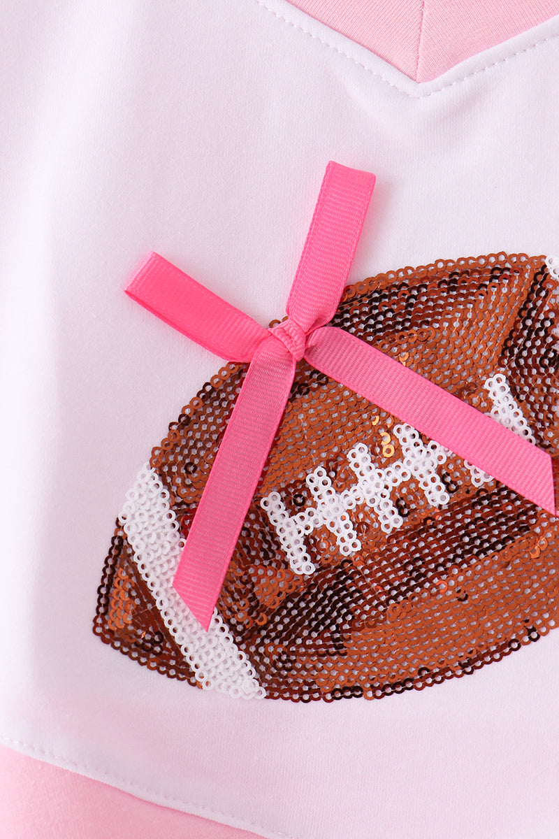 Football sequin skorts set