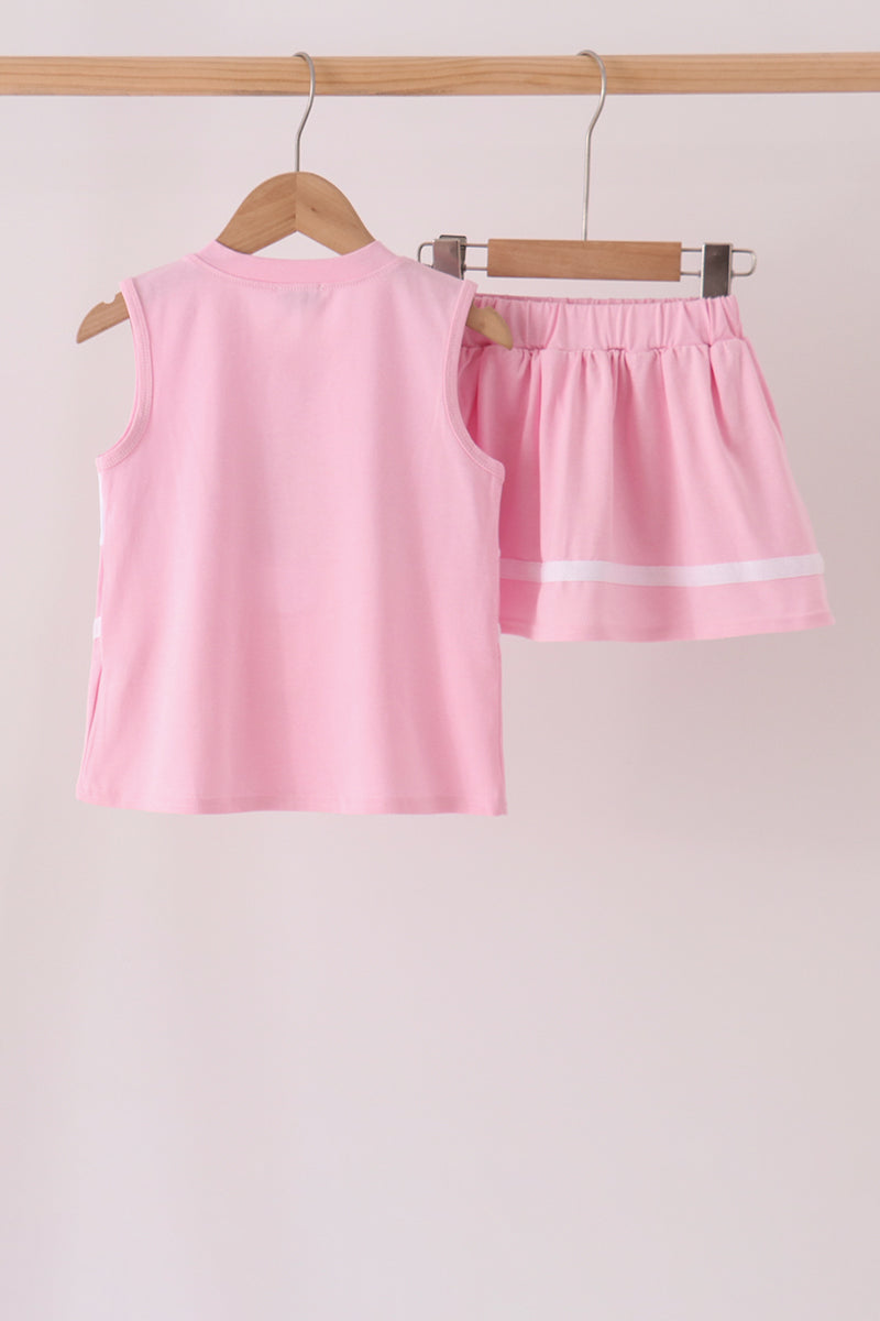 Football sequin skorts set
