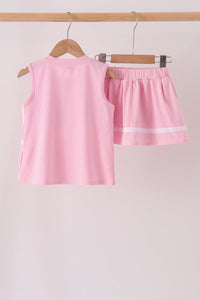 Football sequin skorts set