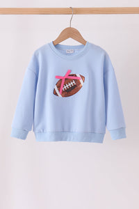 Football sequin mom&me top