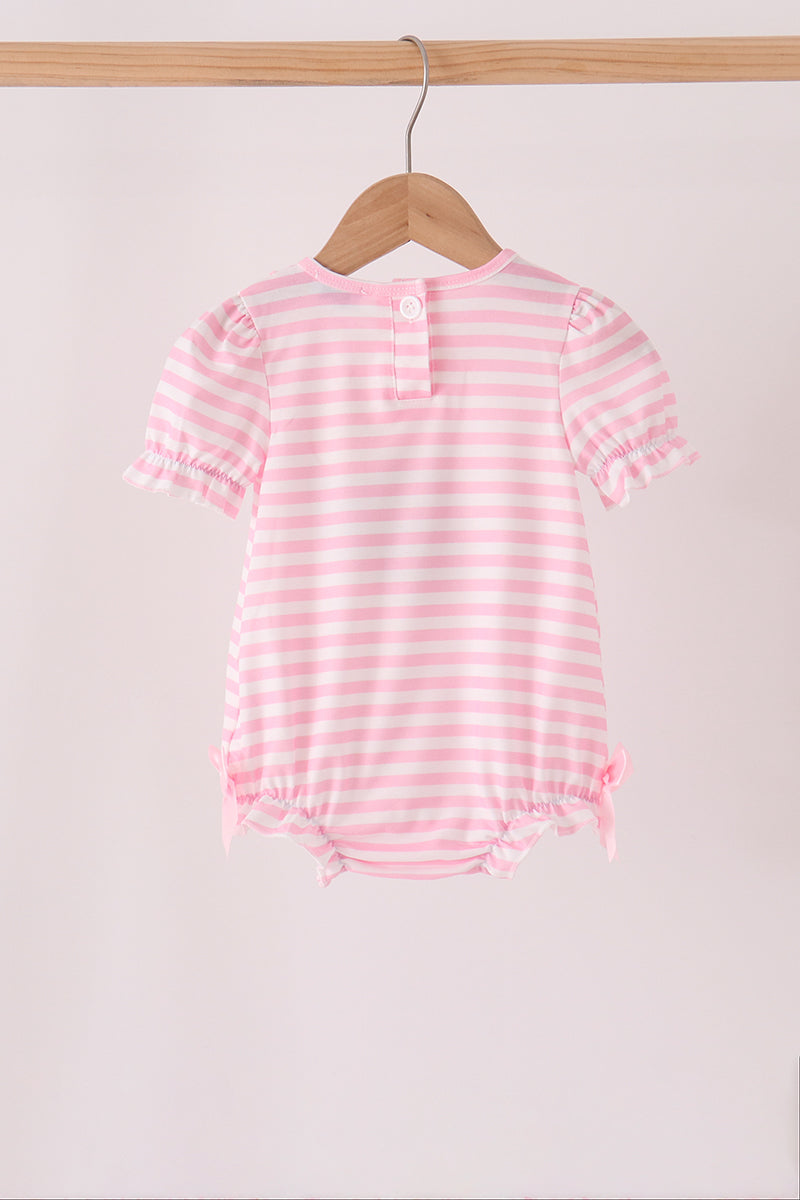 Football sequin stripe ruffle bubble