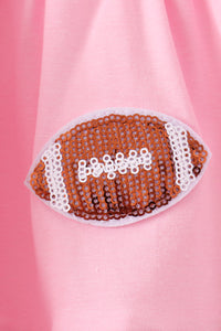 Football sequin tiered dress