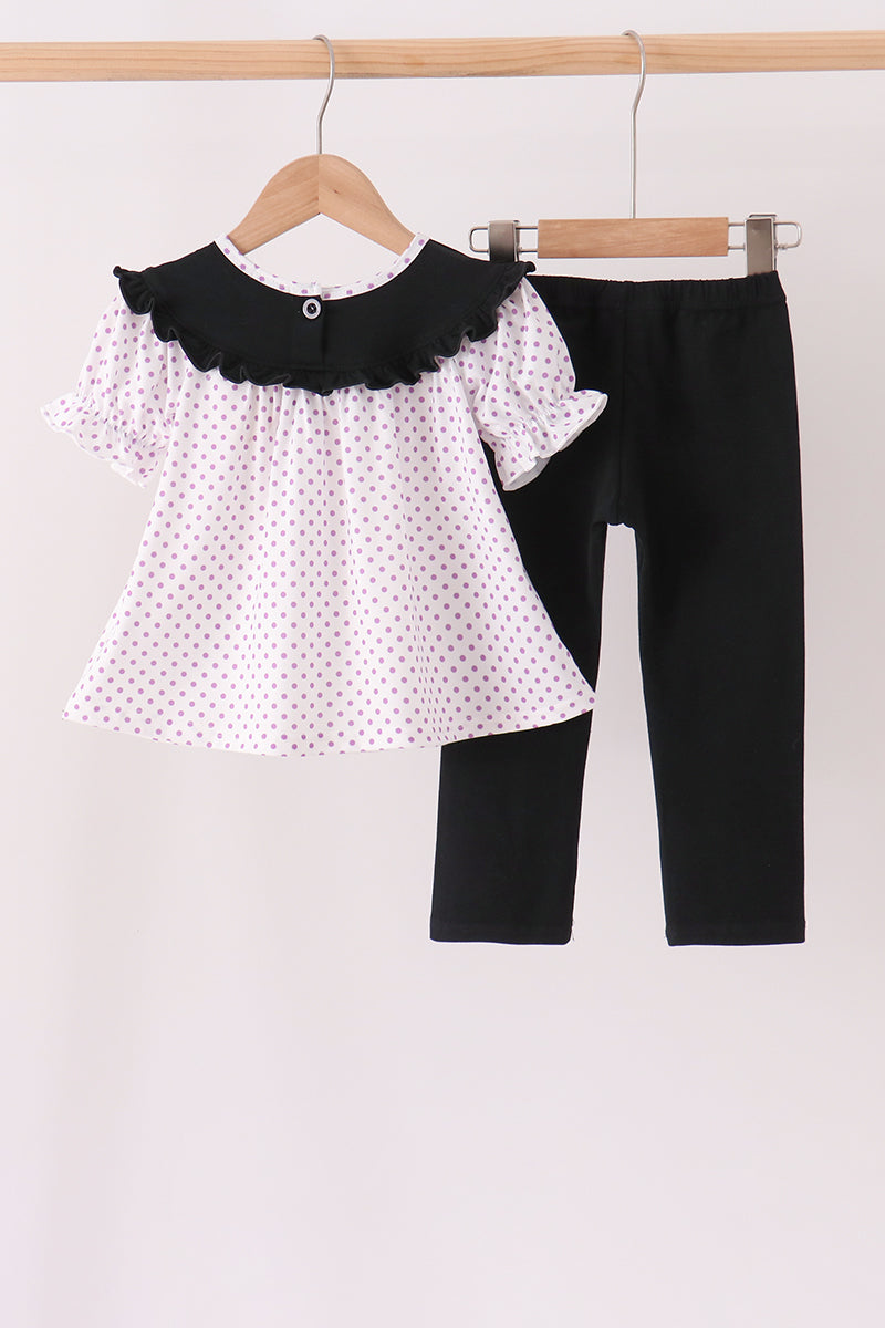Ghost Embroidery Pants Set
