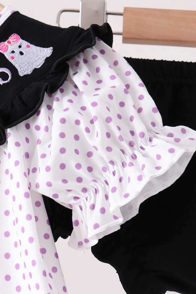 Ghost Embroidery Bloomer Set