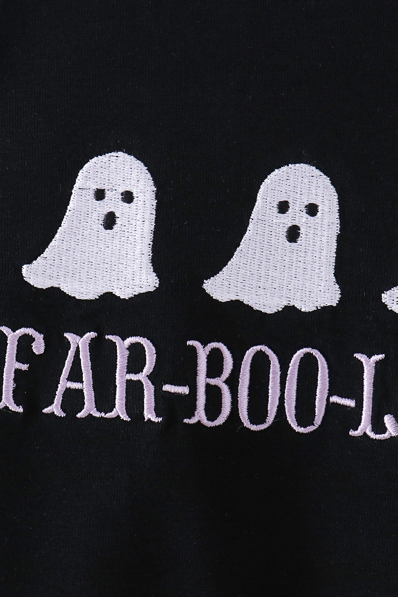 Ghost Embroidery Romper