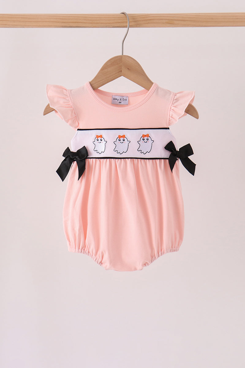 Ghost Embroidery Ruffle Bubble