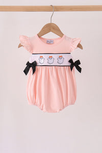 Ghost Embroidery Ruffle Bubble